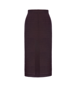 High-Rise Open-Front Skirt