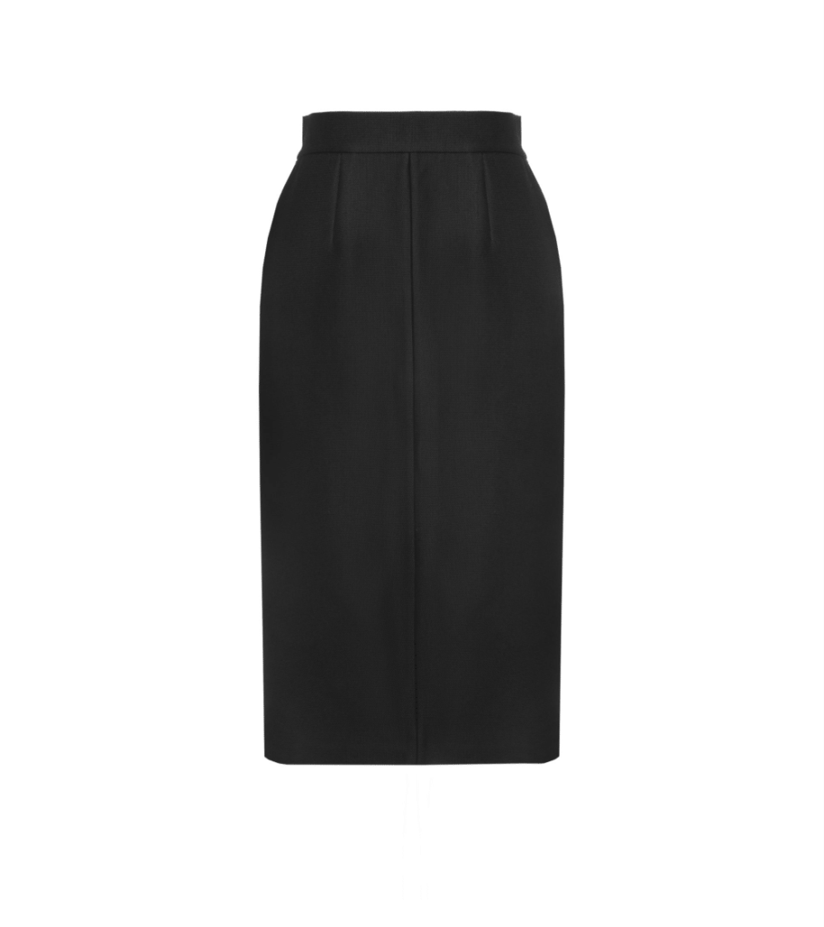 High-Rise Classic Open-Front Skirt