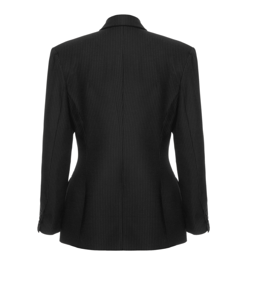 Double-Breasted Striped Jacket