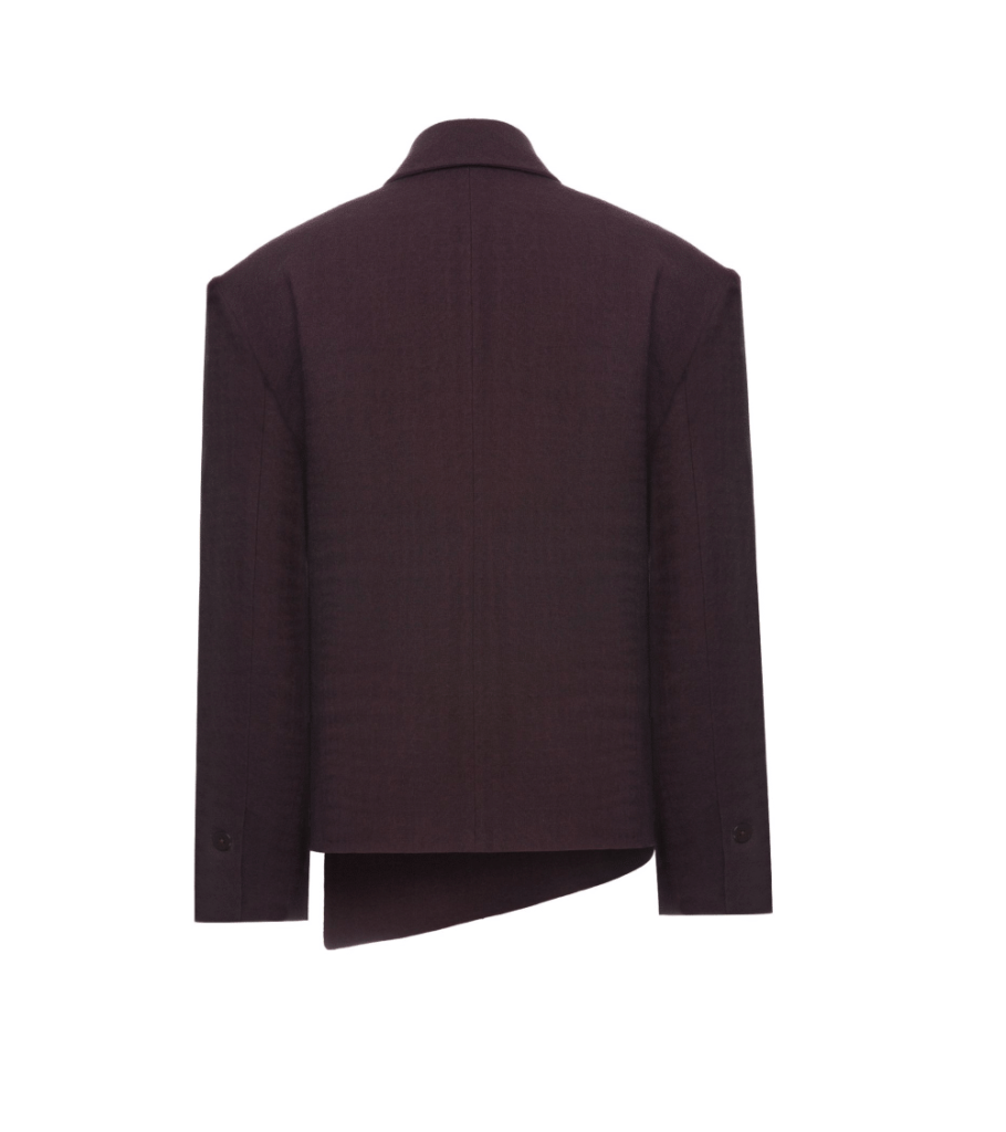 Double-Breasted Wool-Blend Blazer