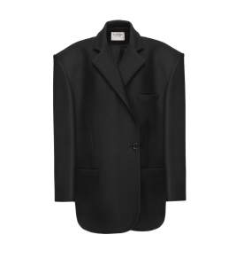 Single-Breasted Wool Jacket