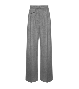 Pleated Checked Trousers
