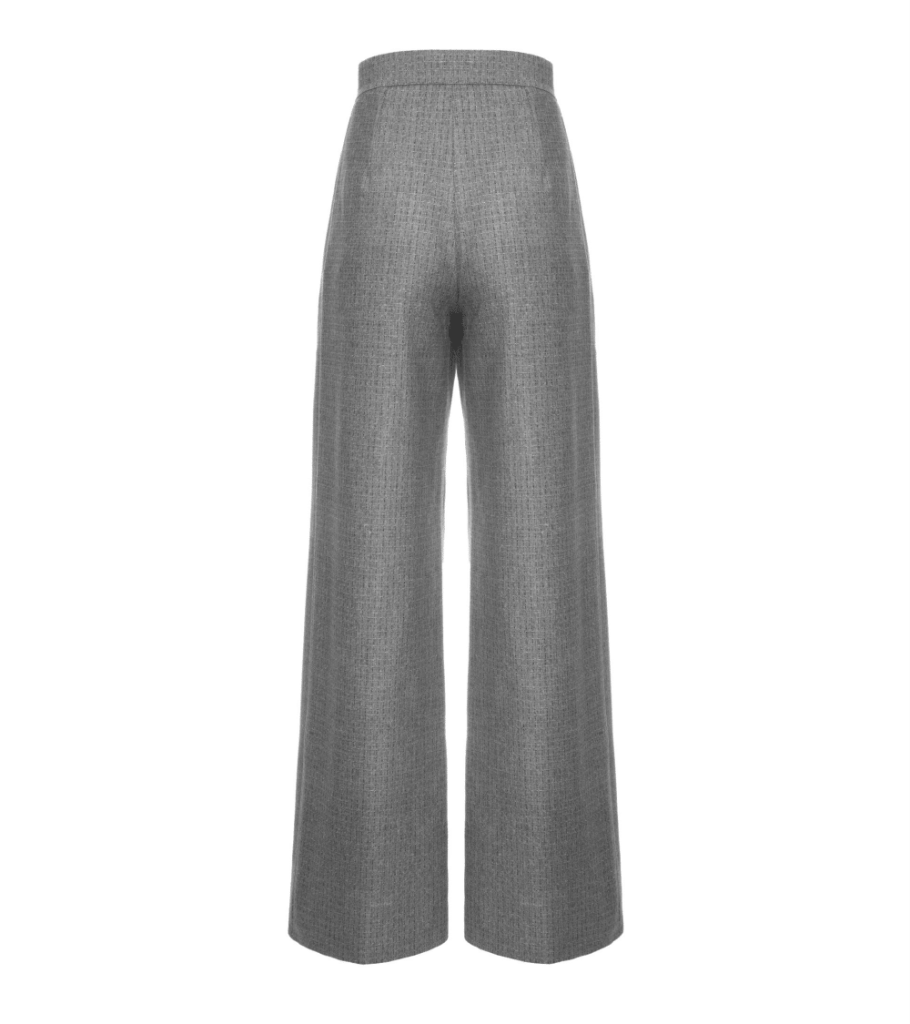 Pleated Checked Trousers