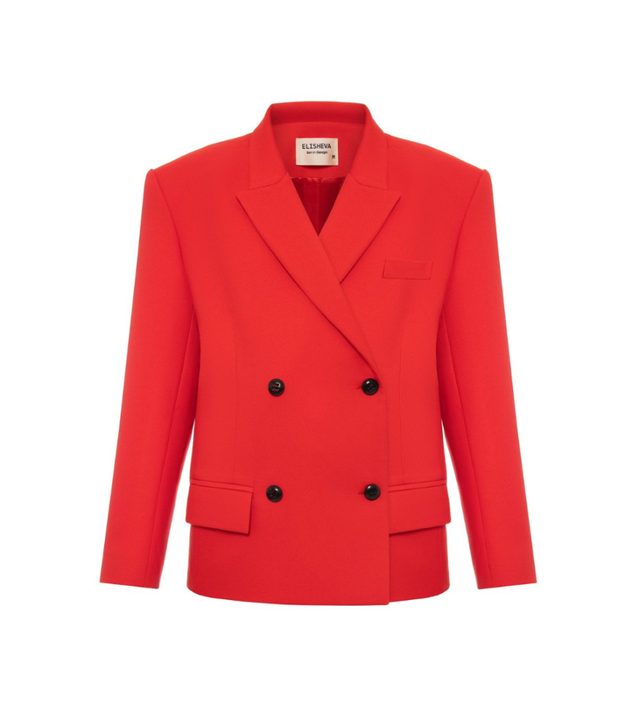 Red Wool Blazer