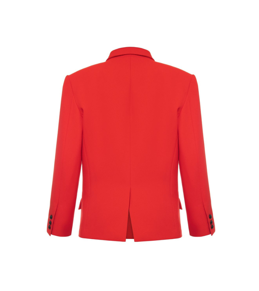 Red Wool Blazer